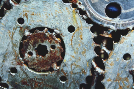 Metal gear and cogwheel backgroundの写真素材