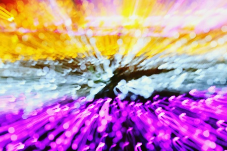 Colorful explosion abstract background (Yellow, White, Black, Pink and Purple or Violet). Speed and movement motion concept.の写真素材