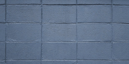 Gray or grey brick or block wall for background. Pastel and colorful painted of brickwork wallpaper.の写真素材