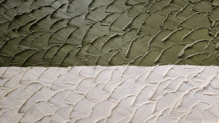 Green and white seamless abstract wall. Art of cement or texture of grunge background.