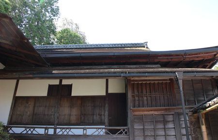 Middle Villa in Shugakuin Imperial Villa, Kyoto, Japanの写真素材