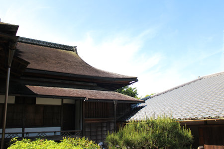 Middle Villa in Shugakuin Imperial Villa, Kyoto, Japanの写真素材