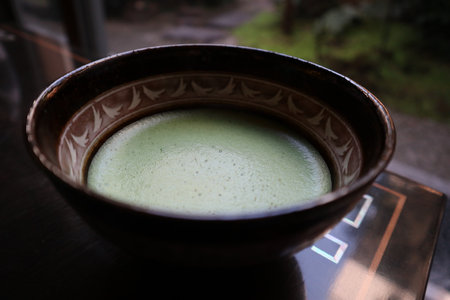 Matcha green tea in Kyoto, Japanの写真素材