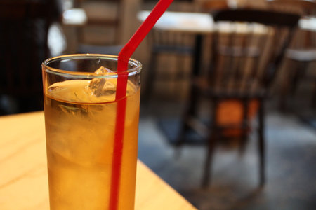 Indian drink: iced tulsi teaの写真素材
