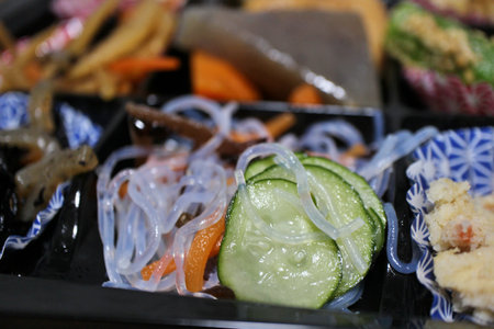 Vermicelli in vinegar purchased at a supermarket in Tokyo, Japanの写真素材