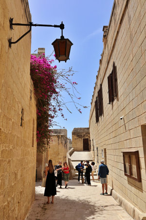 Triq l-Imhazen (Magazines' Street) in Mdina, Maltaの写真素材