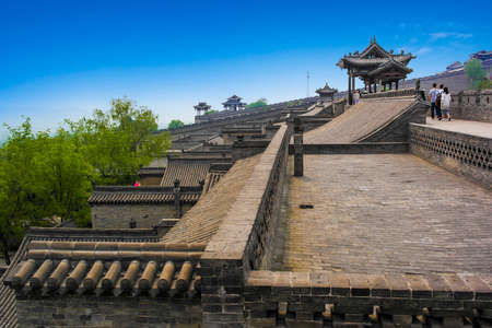 The Grand courtyard of Gao's family scenery, shanxiのeditorial素材