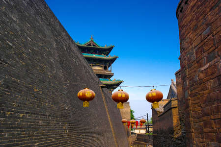 the strong feeling of the ancient city of Shanxi Charm - Shanxi Pingyao Countyのeditorial素材