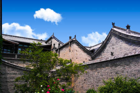 Courtyard Gao rooftop view -- Pingyao, Shanxi, Chinaのeditorial素材