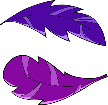 colored feathersのイラスト素材