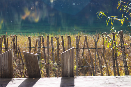 Jiuzhaigou lakeの写真素材