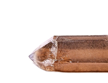 A Smoky Quartz Crystal from Hallelujah Junction, NV, USAの写真素材
