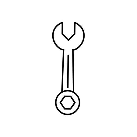 wrench icon Element of building icon for mobile concept and web apps. Thin line wrench icon can be used for web and mobile. Premium icon on white backgroundのイラスト素材