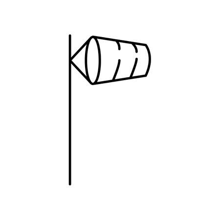 Wind, vane icon. Simple line, outline vector elements of forecast icons for ui and ux, website or mobile applicationのイラスト素材