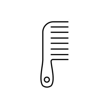 comb icon element of barbershop icon for mobile concept and web apps. Thin line comb icon can be used for web and mobile. Premium icon on white background.のイラスト素材