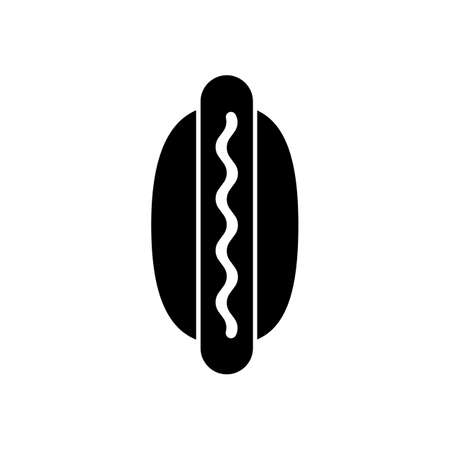hot dog icon element of fast food icon for mobile concept and web apps. Thin line hot dog icon can be used for web and mobile. Premium icon on white background.のイラスト素材