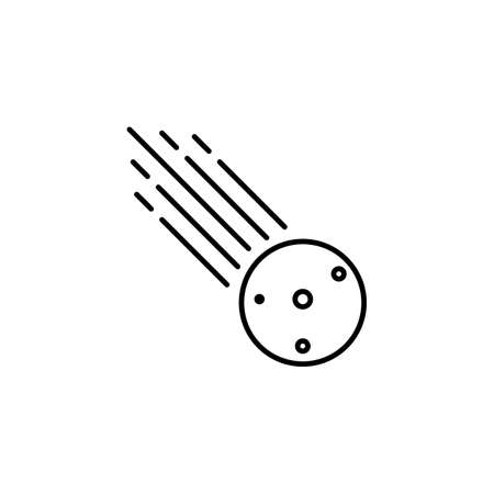 comet icon element of space icon for mobile concept and web apps. Thin line comet icon can be used for web and mobile. Premium icon on white background.のイラスト素材