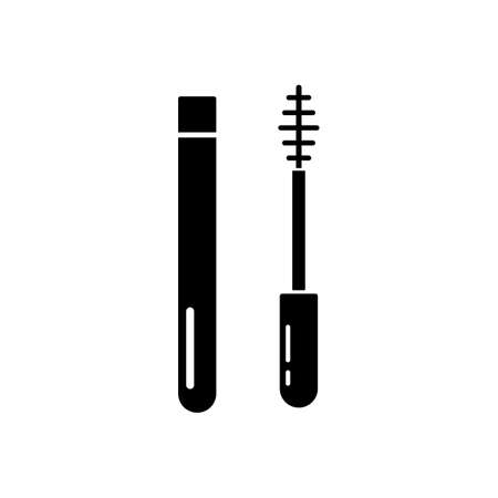 mascara icon element of make up icon for mobile concept and web apps. Thin line mascara icon can be used for web and mobile. Premium icon on white background.のイラスト素材