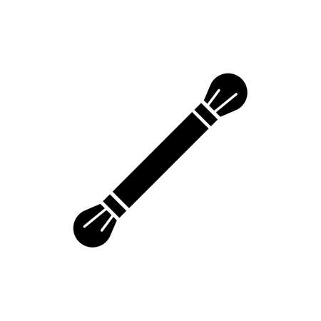 brush icon element of make up icon for mobile concept and web apps. Thin line brush icon can be used for web and mobile. Premium icon on white background.のイラスト素材