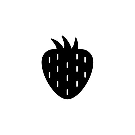 strawberry icon element of fruit icon for mobile concept and web apps. Thin line strawberry icon can be used for web and mobile. Premium icon on white background.のイラスト素材