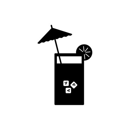 cocktail icon element of bar icon for mobile concept and web apps. Thin line cocktail icon can be used for web and mobile. Premium icon on white background.のイラスト素材