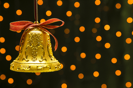decoration bell for merry christmas and happy new year.の写真素材