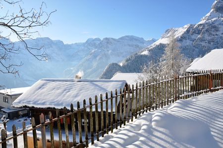 Braunwald, famous Swiss skiing resortの写真素材