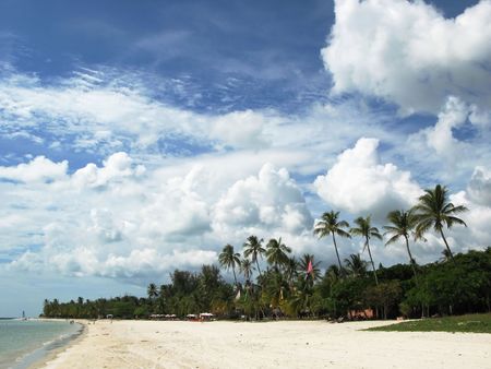 Tropical beach of Langkawi island, Malaysiaの写真素材