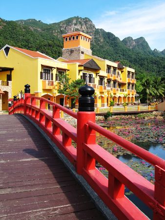Oriental village. Langkawi island, Malaysiaの写真素材
