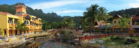 Oriental village on Langkawi island, Malaysiaの写真素材