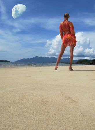 Beach sceneの写真素材