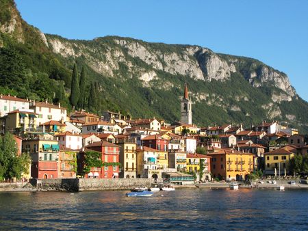 Varenna town. Lake Como, Italyの写真素材