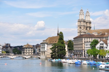 Zurich downtownの写真素材
