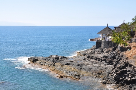 Ocean side restaurant  Tenerife, Canaries のeditorial素材