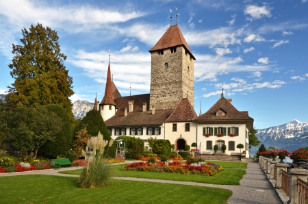 Spiez Castle, Switerlandのeditorial素材