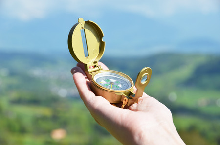 Compass in the hand