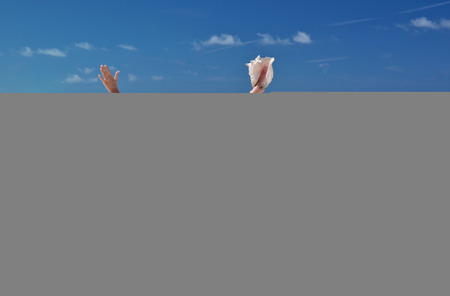 Girl on the beach. Great Exuma, Bahamas