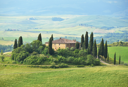 Typical Tuscan landscape. Italyのeditorial素材