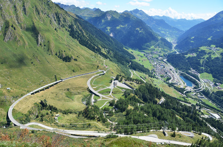 Gotthard pass, Switzerlandの写真素材
