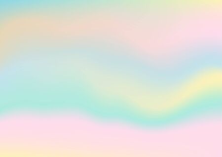 Holographic foil, pastel gradient abstract background. Vector illustration.のイラスト素材