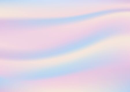 Holographic foil, pastel gradient abstract background. Vector illustration.のイラスト素材