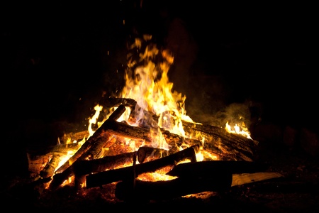Lagerfeuer zur Walpurgisnachtの写真素材