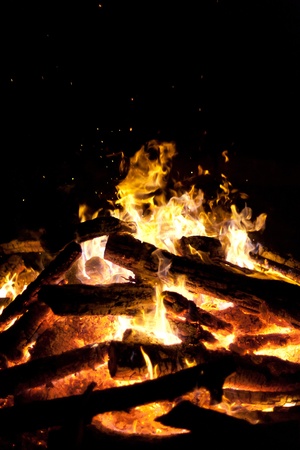 Lagerfeuer zur Walpurgisnachtの写真素材