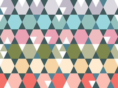 Vector colorful geometric shapes seamless pattern background. Perfect for textile design, fashion prints, paper backgrounds and print on demand products.のイラスト素材