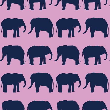 Vector elephants seamless pattern background.のイラスト素材