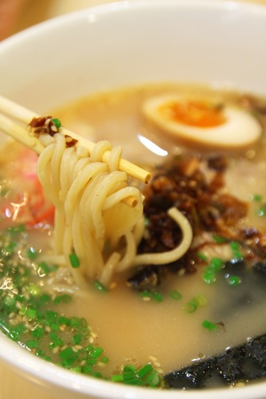 Delicious japanese ramenの写真素材