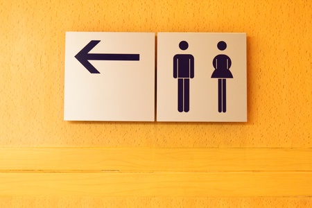Toilet sign and directionの写真素材