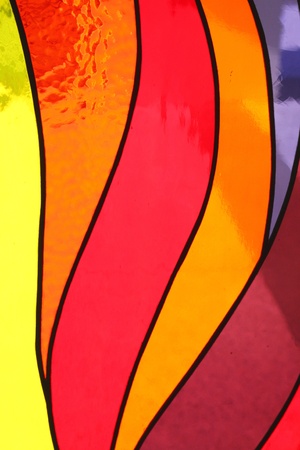 Stained glass window in the churchのeditorial素材
