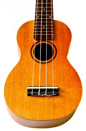 Ukulele isolated on white backgroundの写真素材