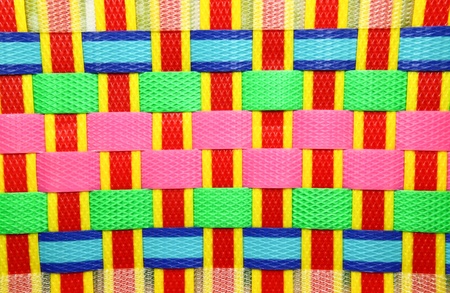 Weaving lattice in plastic for backgroundの写真素材